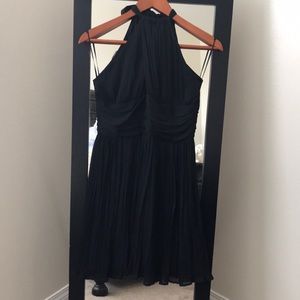 Black halter dress
